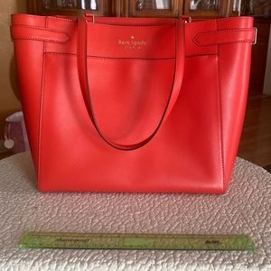 Orange Red Large Tote Kate spade